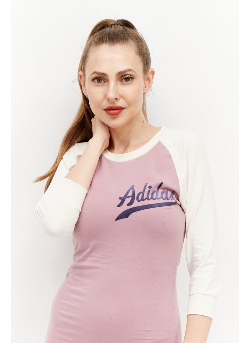 adidas Originals Women Sportswear Fit Outdoor Midi Dress, Lilac  - Image 4