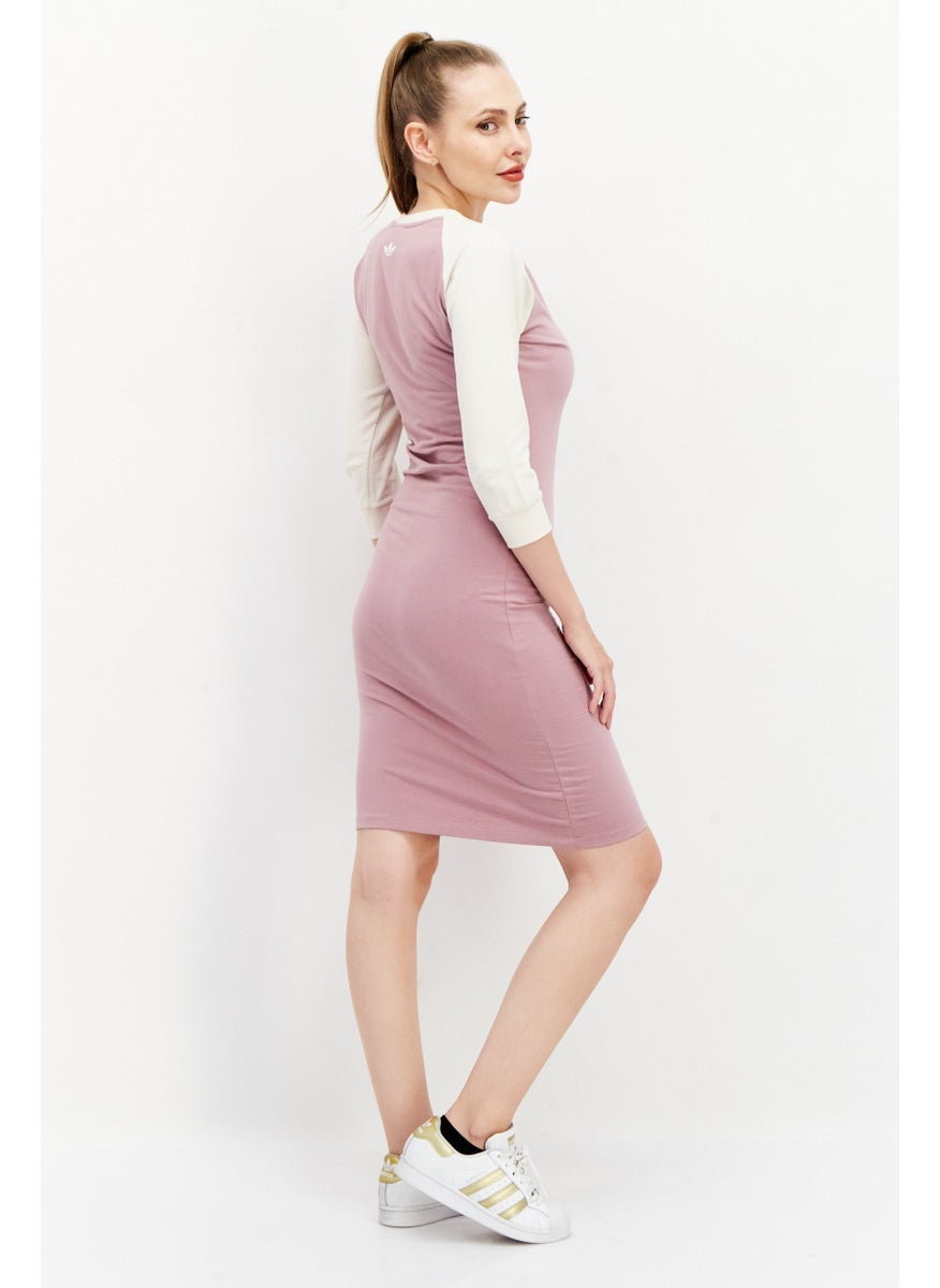 adidas Originals Women Sportswear Fit Outdoor Midi Dress, Lilac  - Image 2