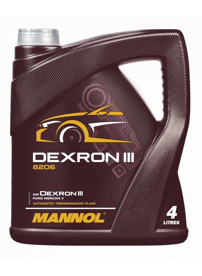 MANNOL 8206 Automatic Plus ATF Dexron III ALLISON C4 CATERPILLAR TO-2 synthetic-based transmission fluid (ATF) for automatic gearboxes (4 L) - Image 1