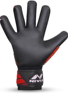 Nivia Raptor Torrido Football Goalkeeper Gloves | Size: Medium | Material: PVC Latex Foam | Superior Grip | For Goalie  - Image 3