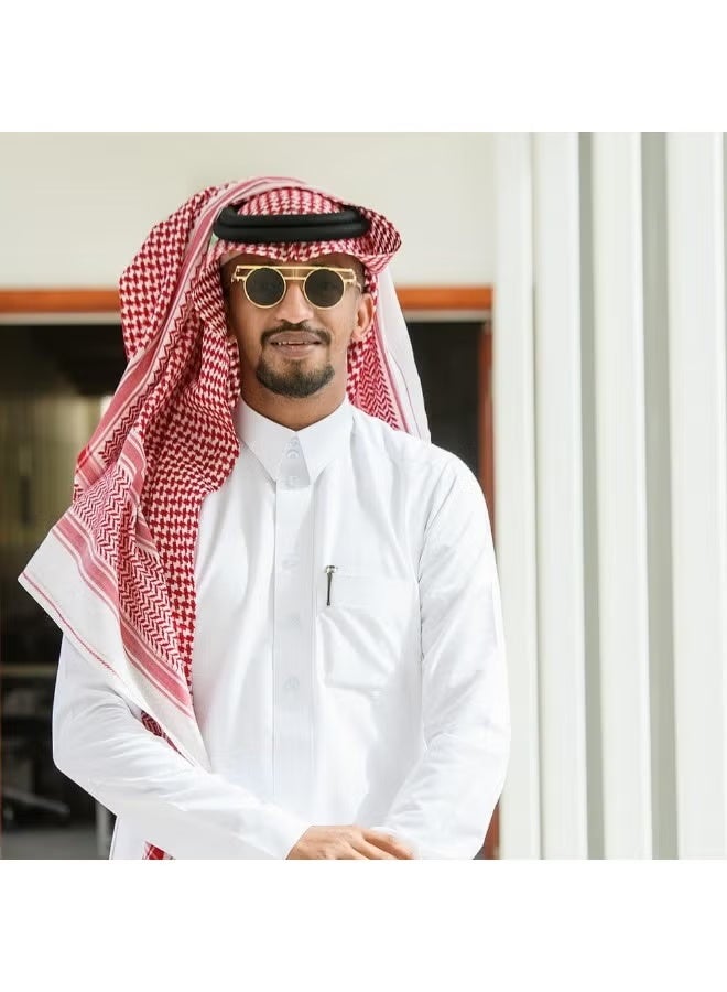 غطاء الرأس الغطرا العبيدية الكلاسيكي مع حبل الأقاليب – أسلوب عربي مسلم - Image 4