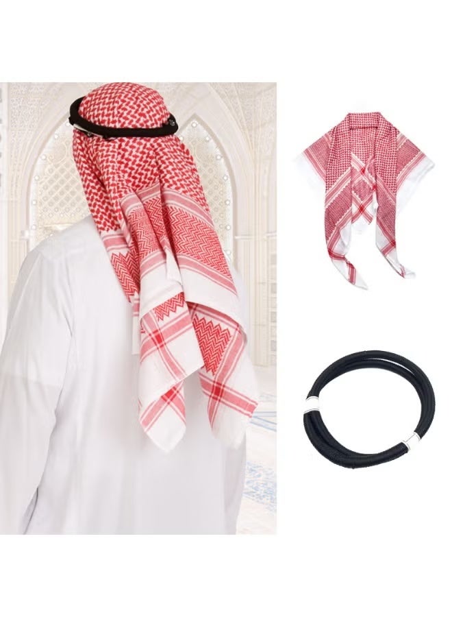 غطاء الرأس الغطرا العبيدية الكلاسيكي مع حبل الأقاليب – أسلوب عربي مسلم - Image 1