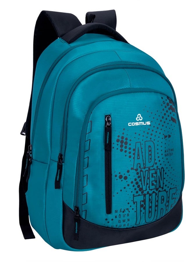 COSMUS ADVENTURE 34L Graphic Printed 15.6-Inch Laptop Backpack (Teal Green) - Image 1