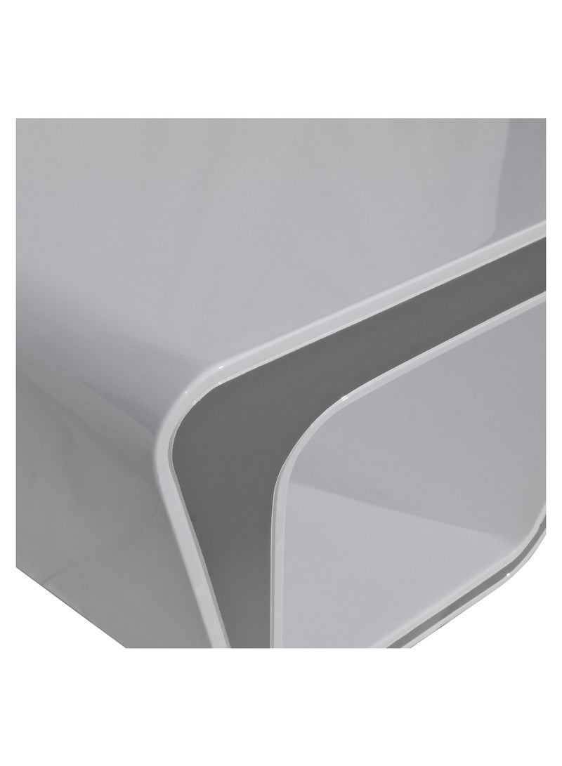 HUIMEI BG-9953S Glossy Coffee Table Glossy White Color  - Image 4