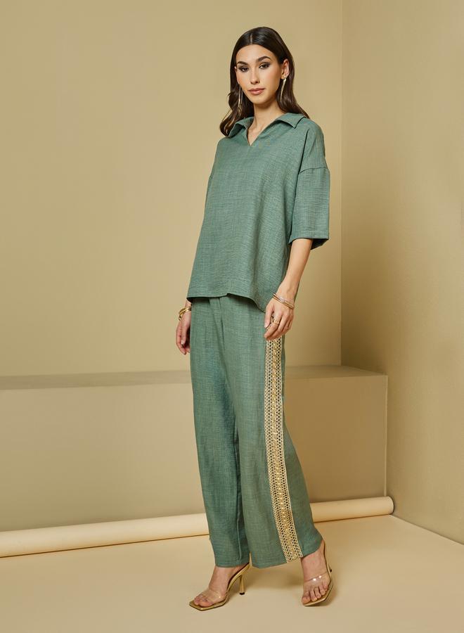 HIGHLANDER Color Block High Neck Zip Up Jacket - Image 1