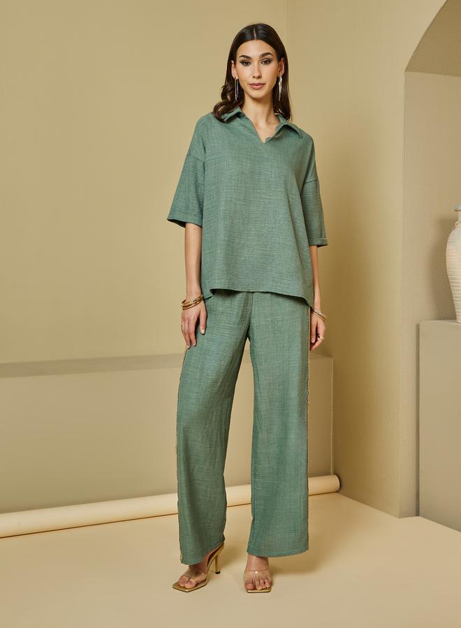 HIGHLANDER Color Block High Neck Zip Up Jacket - Image 3