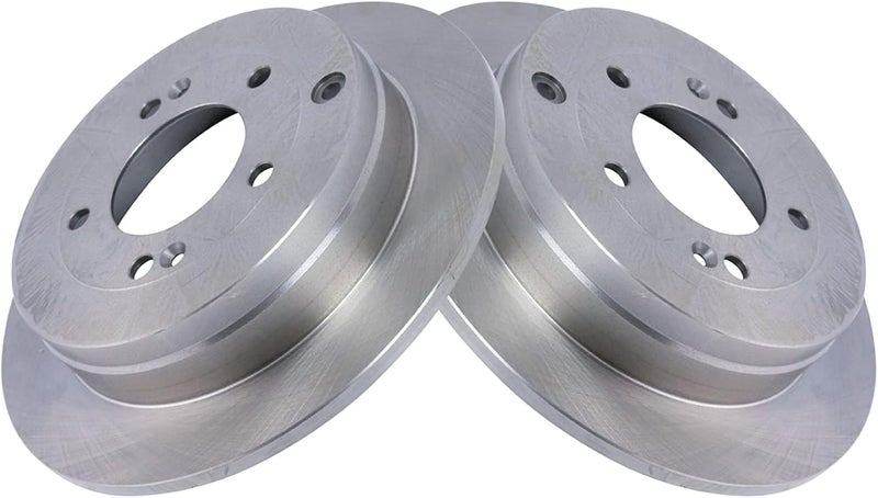 TRQ Rear Brake Rotor Set Solid Compatible with 2006-2010 Hyundai Azera 2007-2009 Kia Amanti - Image 3