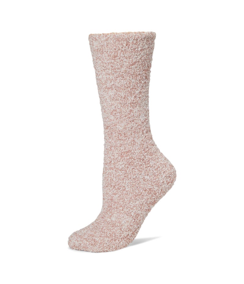 Barefoot Dreams Women's CozyChic Heathered Socks, Heathered Teaberry, S-M