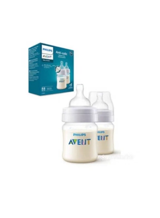 Philips Avent Anti-colic baby Bottle - (0M+) 125ml- 2 Pack - Image 1