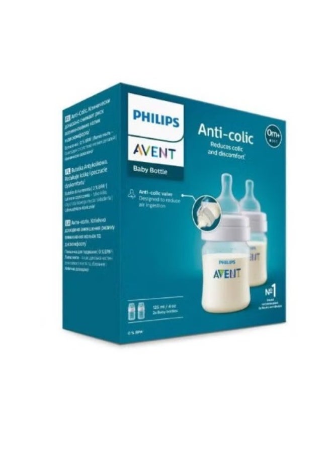 Philips Avent Anti-colic baby Bottle - (0M+) 125ml- 2 Pack - Image 2