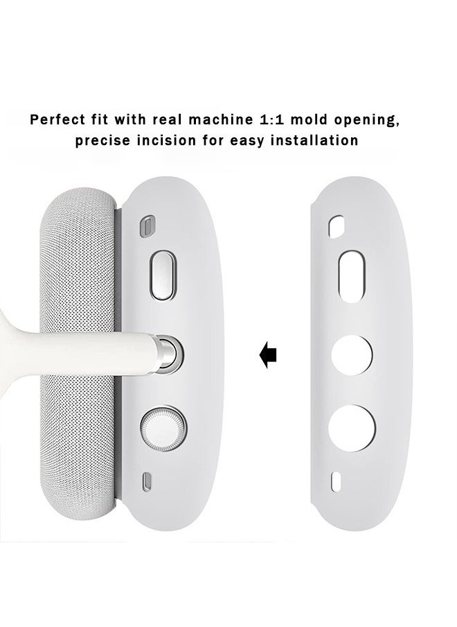 NIBEMINENT - Suitable For Apple Airpods Max Headphone Protective Case,Headphone Case,Silicone Protective Case,Three In One Earphone Case,Scratch Resistant Ear Protective Case,Pink - Image 1