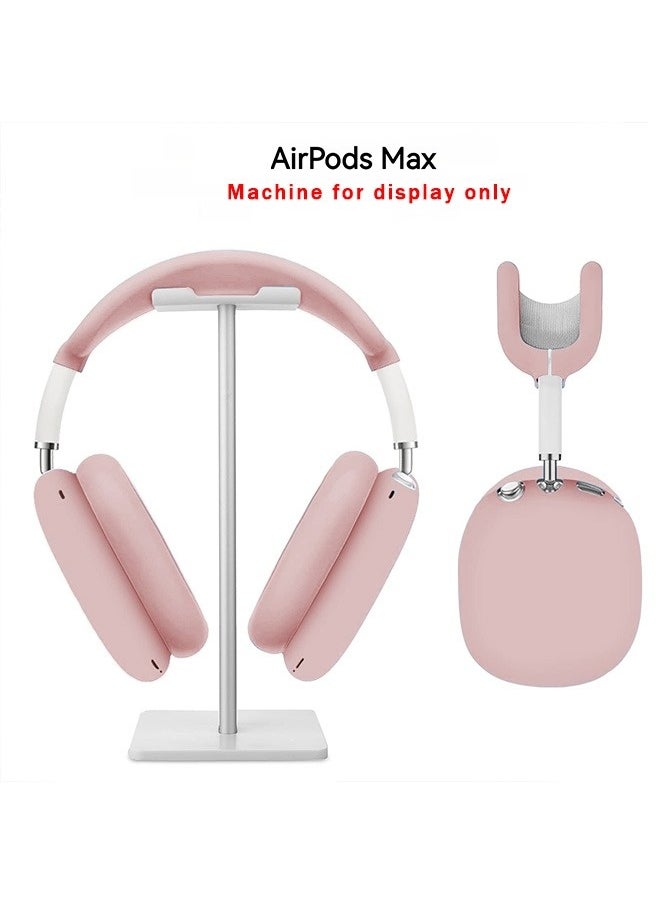 NIBEMINENT - Suitable For Apple Airpods Max Headphone Protective Case,Headphone Case,Silicone Protective Case,Three In One Earphone Case,Scratch Resistant Ear Protective Case,Pink - Image 1