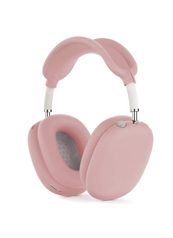 NIBEMINENT - Suitable For Apple Airpods Max Headphone Protective Case,Headphone Case,Silicone Protective Case,Three In One Earphone Case,Scratch Resistant Ear Protective Case,Pink - Image 1