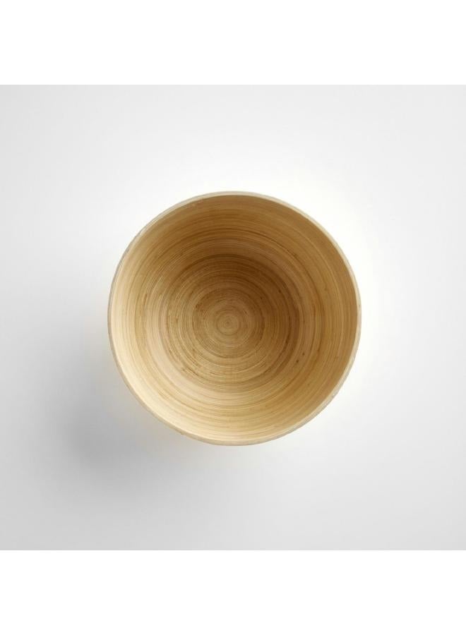 لوفت وعاء من الخيزران، مجموعة من 2 قطع، عمق 17 × ارتفاع 7.5 سم، أبيض وطبيعي - 154105B - Image 4