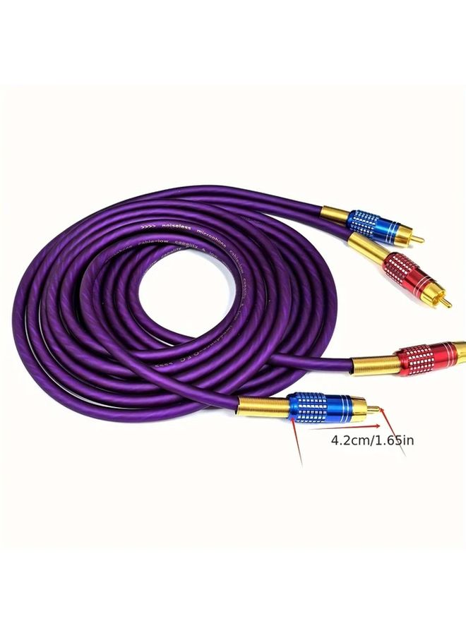 2 Pack 39 37 Inch Coaxial RCA Audio Cables Male to Male for TV Speaker - Image 2