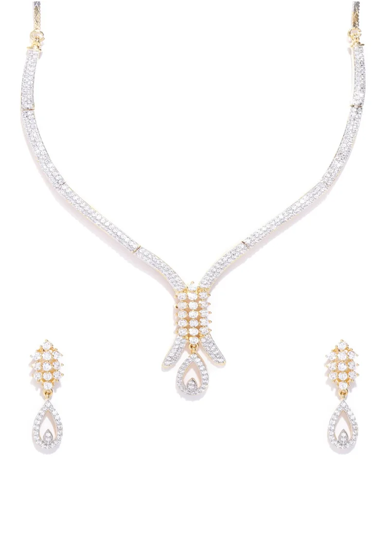 Priyaasi AD-Studded Handcrafted Jewellery Set