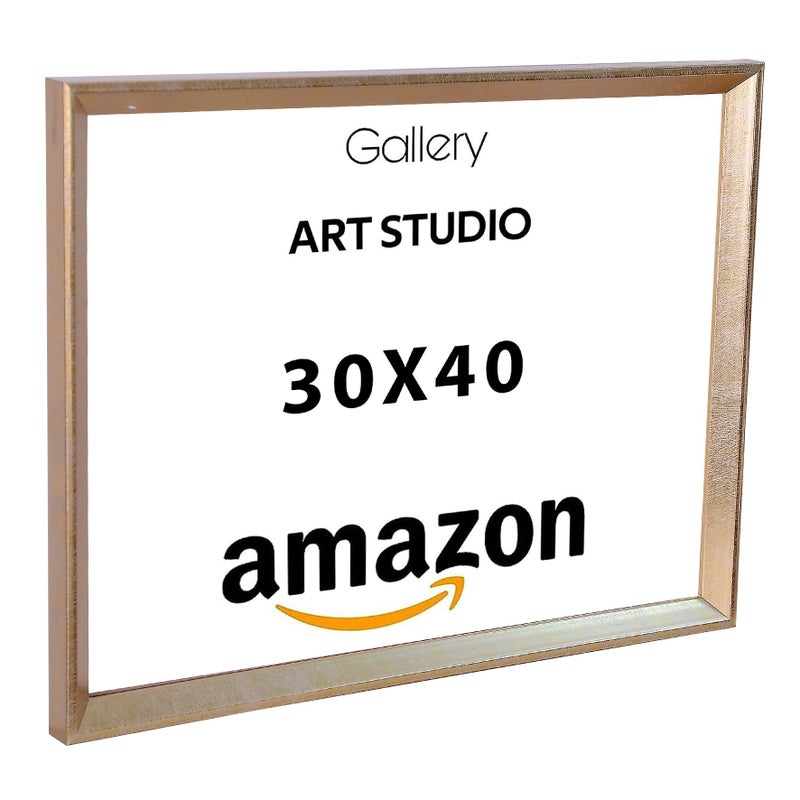 Photo Frame Set, A3 Size 30x40 cm, Wall-Mounted, Pack of 6 (Gold-N7) - Image 3