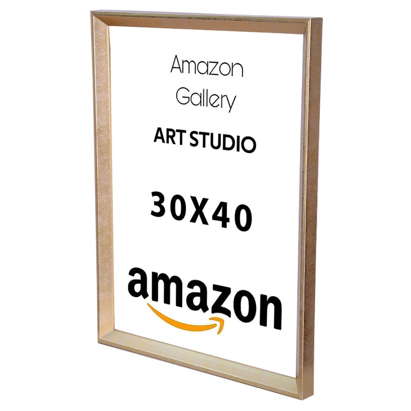 Photo Frame Set, A3 Size 30x40 cm, Wall-Mounted, Pack of 6 (Gold-N7) - Image 2