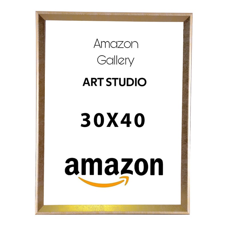 Photo Frame Set, A3 Size 30x40 cm, Wall-Mounted, Pack of 6 (Gold-N7) - Image 4