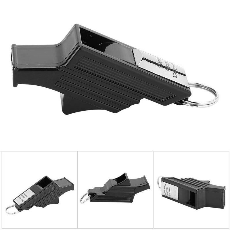 Dilwe Referee Whistle Sports Whistle Whistle Great for, Referees, and Officials by(Black&Silver) - Image 2