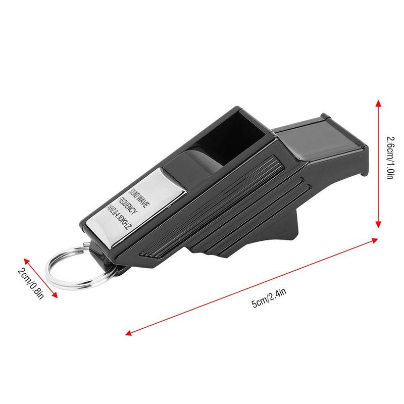 Dilwe Referee Whistle Sports Whistle Whistle Great for, Referees, and Officials by(Black&Silver) - Image 4