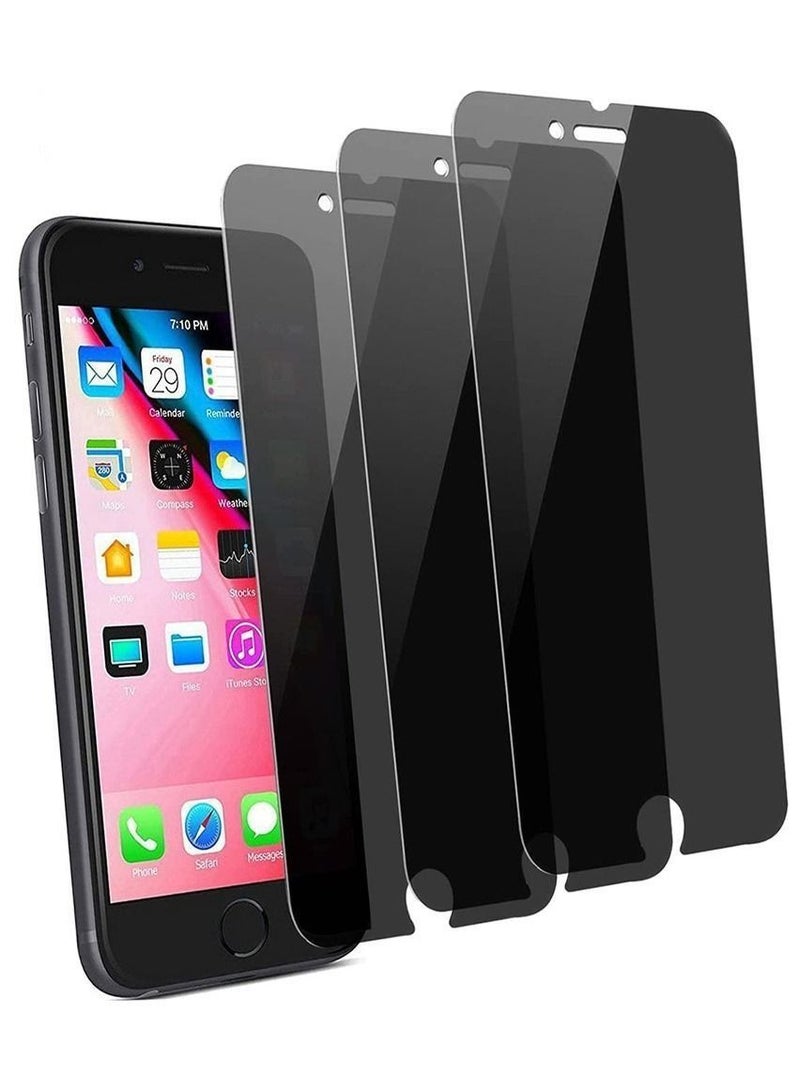 3Pack iPhone 6 Plus and 6s Plus Privacy Screen Protector Anti Scratch Tempered Glass 4.7 inch - Image 1