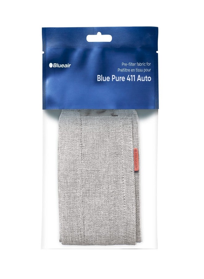 بلو إير فلتر BLUEAIR Blue Pure 411 Auto Light Gray المسبق، قماش قابل للغسل يحجز حبوب اللقاح وشعر الحيوانات الأليفة والغبار، قصب شتوي - Image 1