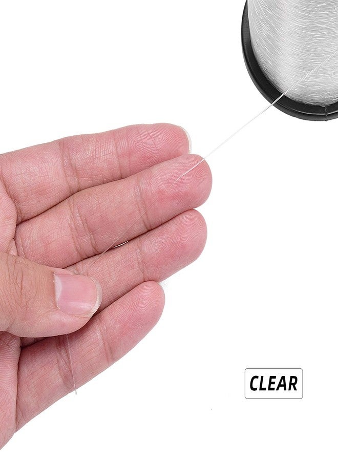 اس اف خيط صيد أحادي الشعيرة SF عالي الجودة، بكرة ممتازة، خيط قائد أحادي الشعيرة فائق القوة مصنوع من النايلون، خيط شفاف مناسب للمياه المالحة والعذبة، 30 رطلاً - Image 4