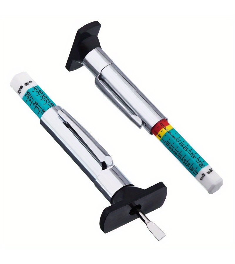 8Pcs Dual Color Tire Tread Depth Gauge 0 to 25mm Measuring Tool - Image 5