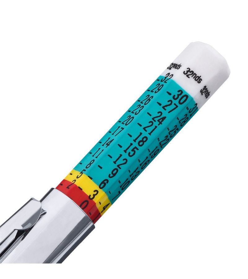 8Pcs Dual Color Tire Tread Depth Gauge 0 to 25mm Measuring Tool - Image 4