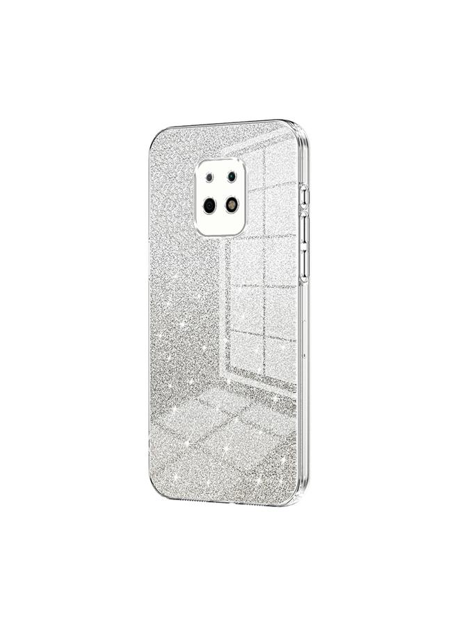 The Bros Case For Xiaomi Redmi 10X 5G Gradient Glitter Powder Electroplated Phone Case
