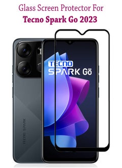 Tempered Glass Screen Protector For Tecno Spark Go 2023 - Black