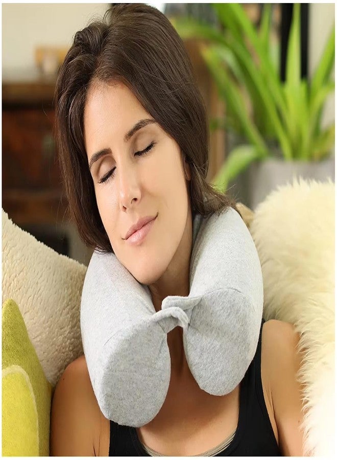 Unimos Twistable Flexible Memory Foam Travel Pillow - Support for Neck, Back, Legs, Washable Cotton Cover, Bendable Design - Image 3