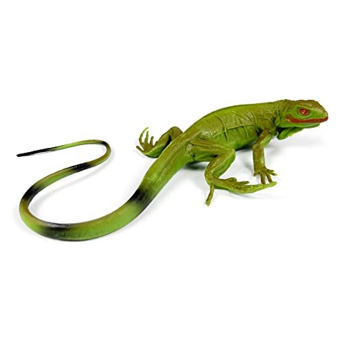 NAKIMO Iguana Animal Figurine Lizard Toy Realistic Reptile Figures for Decoration Science Education Prank Props - Image 1