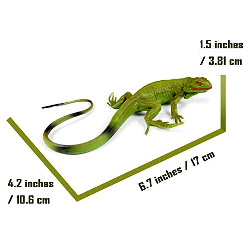 NAKIMO Iguana Animal Figurine Lizard Toy Realistic Reptile Figures for Decoration Science Education Prank Props - Image 5