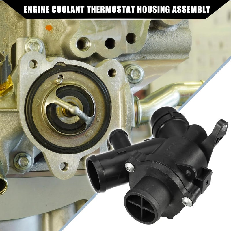 Hihaha No.LR010799 Engine Coolant Thermostat Housing Assembly for Land Rover LR4 and Range Rover Sport - Image 3