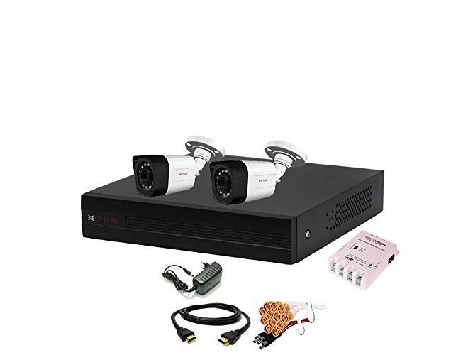 CP PLUS 4 قناة HD DVR 1080p 1 قطعة، كاميرا خارجية 2.4 ميجابكسل 2 قطعة، مجموعة كومبو - Image 1