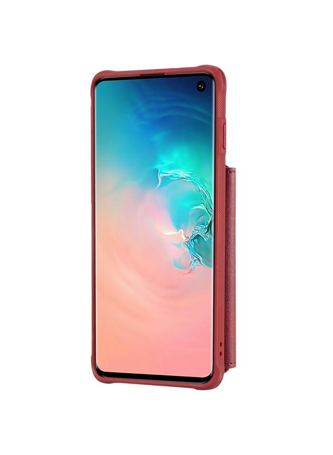 Zaboon Case For Galaxy S10 Zipper Shockproof Protective Case with Card Slots & Bracket & Photo Holder & Wallet Function - Image 3