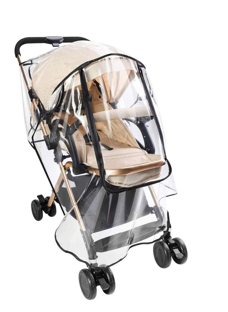 Y&D Stroller Rain Cover Universal Size Baby Travel Weather Shield Food Grade Material EVA Plastic Waterproof Windproof Dust Resistant Raincover for Jogger Buggy Pram  - Image 1