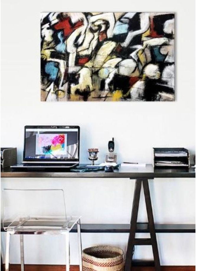 Abstract Wall Decor for Living Room Bedroom Wall Art Paintings Abstract Ink painting Wall Artworks Hang Pictures for Office Decoration - Image 2
