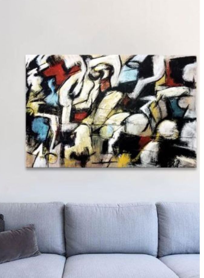 Abstract Wall Decor for Living Room Bedroom Wall Art Paintings Abstract Ink painting Wall Artworks Hang Pictures for Office Decoration - Image 3