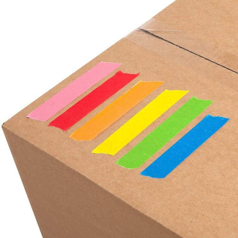 windforgecraft Colored Masking Tapes, 10Pcs Arts Rainbow Labelling Masking Tape Fun Supplies Kit, for Art, Labeling, Classroom Decorations, Bulk Teaching Supplies - Image 3