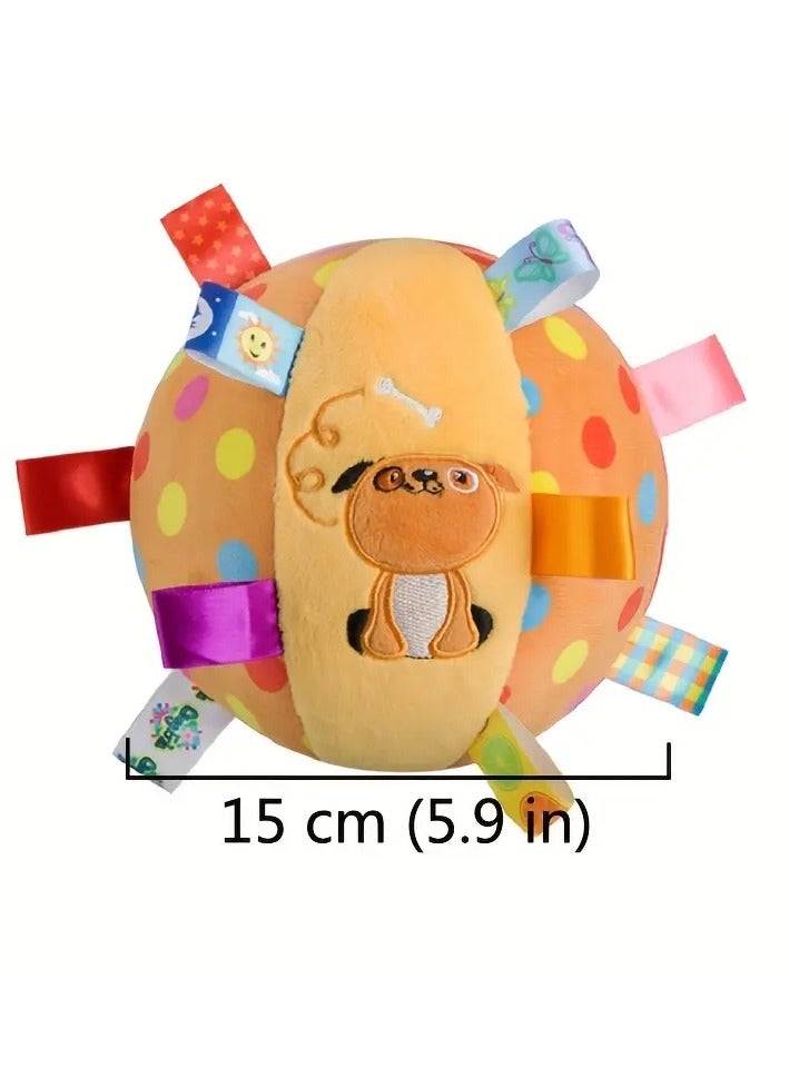 Goolsky Interactive Ball Dog Toy for Aggressive Chewers Training Decompress Bite voice Resistant Plush Handle Dog Toys with Bells pet toy Pet Supplies - Image 3