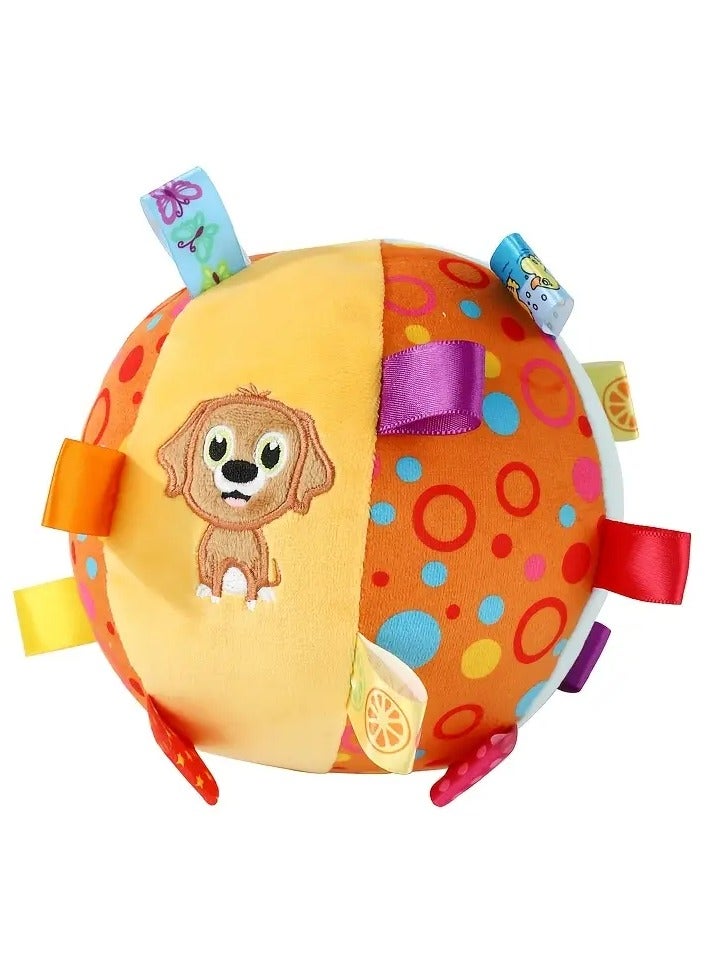 Goolsky Interactive Ball Dog Toy for Aggressive Chewers Training Decompress Bite voice Resistant Plush Handle Dog Toys with Bells pet toy Pet Supplies - Image 5