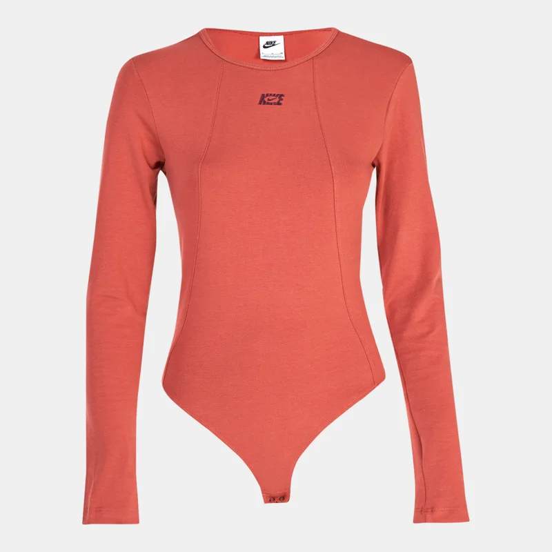 Nike Red Women's Sportswear Icon Clash Bodysuit for Women | Best Price UAE