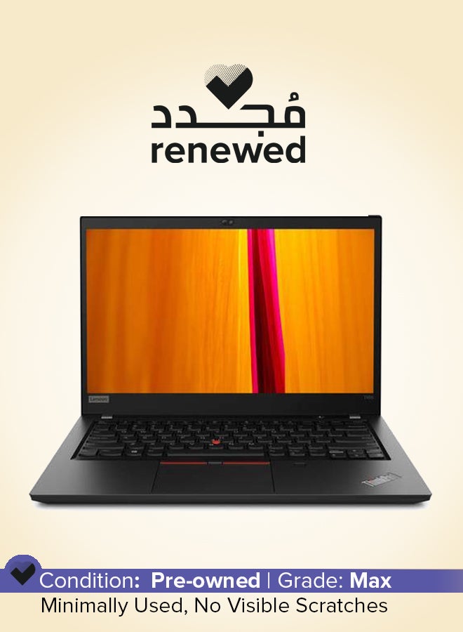 Renewed - ThinkPad T495 Laptop With 14-inch HD Display, AMD Ryzen 5 5300U Processor/8GB RAM/256GB SSD/Intel HD Graphics/Windows 10 English Black
