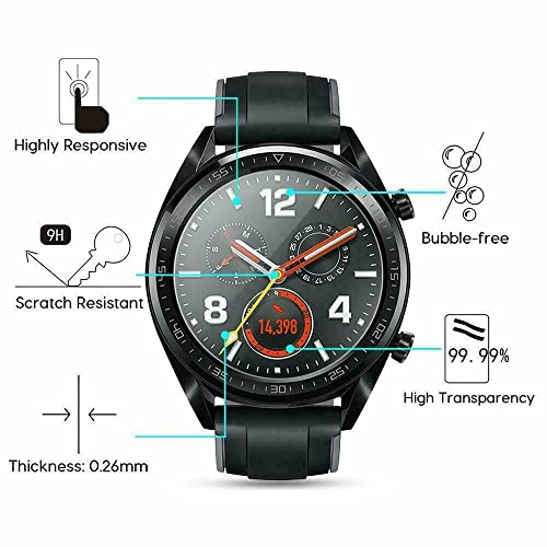 FCS Pet Smart Watch Screen Guard For Boat Smartwatch Flash|Pack Of 3|Edge To Edge Coverage|Ultrathin 0.33Mm 9H Anti Shock Flexible Screen Protector - Image 2