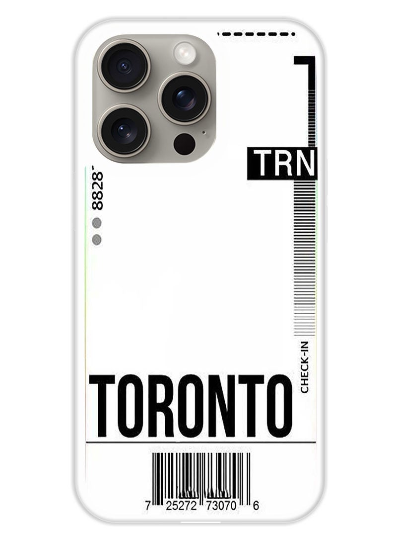 Theodor Protective Case Cover For APPLE IPHONE 15 Pro Max Toronto (White Bumper) - Image 1