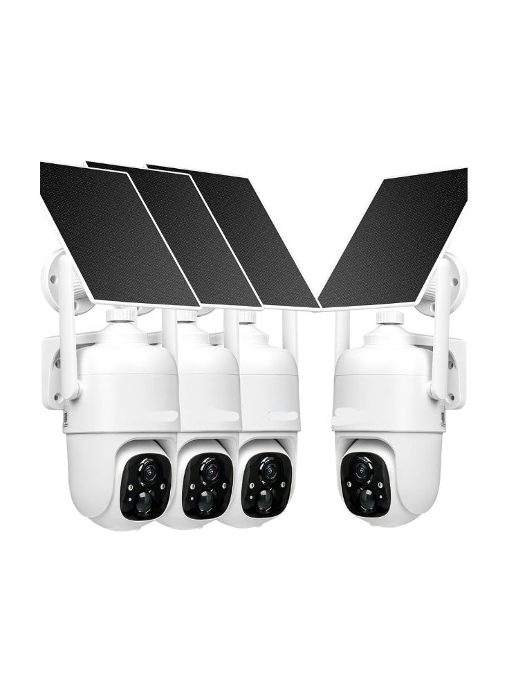 Wireless 2K Solar Security Camera – Battery Powered with 360° Pan/Tilt, PIR Motion Detection & Two-Way Audio - Image 1