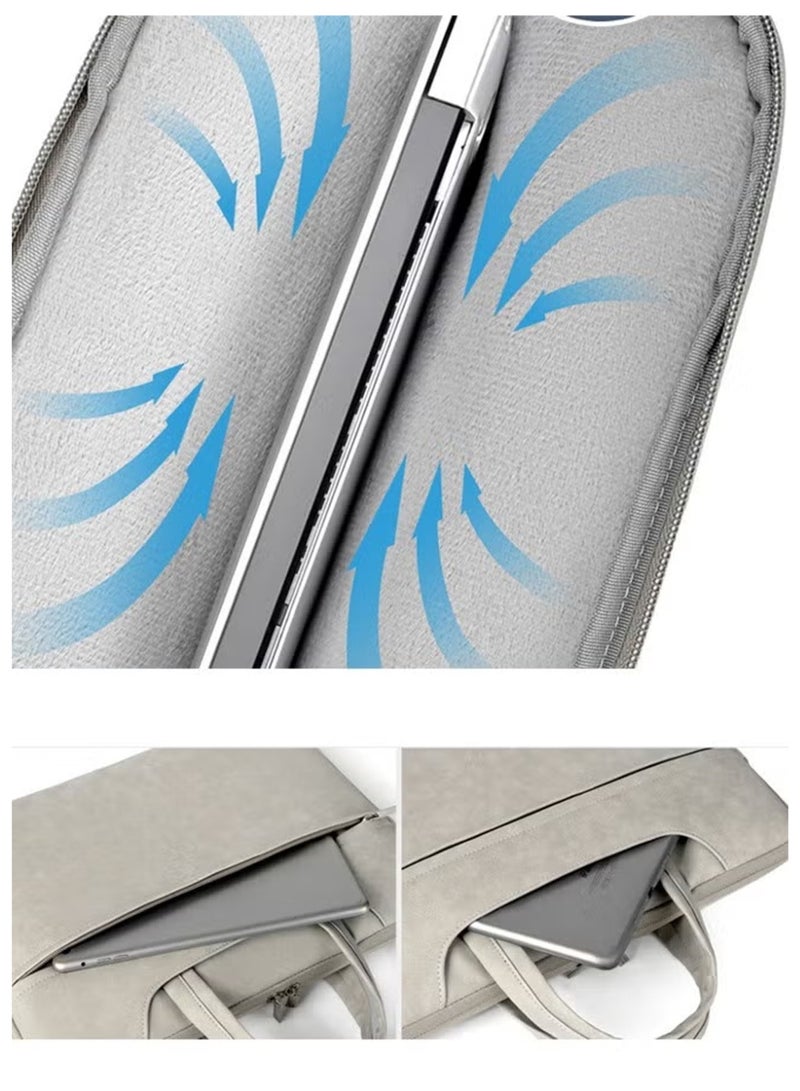 lebonaer 15.6 Inch Laptop Carrying Case - Water-Repellent Slim Briefcase with Dedicated Laptop Compartment, Luggage Strap, for College Students, Business Professionals, Air Travel and Daily Commute. Search Keywords: laptop sleeve bag, waterproof laptop case, business laptop bag, college student laptop bag, travel laptop briefcase, slim laptop carrier, laptop bag with luggage strap, 15.6 inch laptop bag, tablet and laptop bag, professional laptop case, airplane travel laptop bag, laptop protector case, minimalist laptop bag, laptop bag for work, laptop messenger bag, laptop bag for students, laptop document bag, laptop bag for business trip, laptop carrying case for professionals, laptop shoulder bag. - Image 5